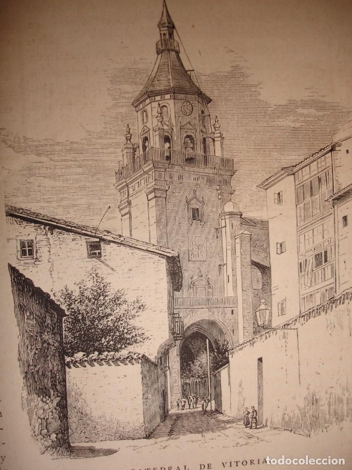 Arte: VITORIA CATEDRAL. A&Ntilde;O 1879 - Foto 1