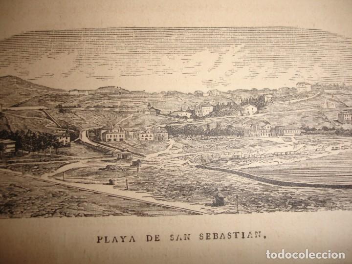 Arte: PLAYA DE SAN SEBASTIAN . A&Ntilde;O 1879 - Foto 1