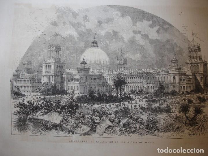Arte: SIDNEY AUSTRALIA PALACIO EXPOSICION .A&Ntilde;O 1879 - Foto 1