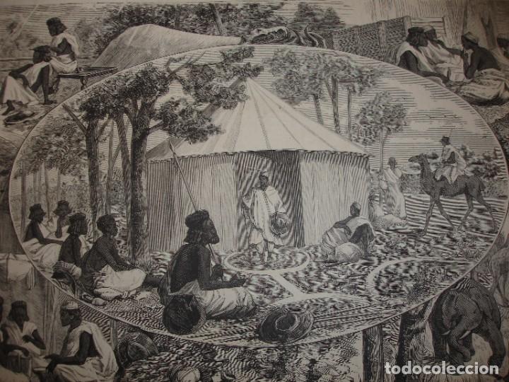 Arte: LOS NUBIOS EN PARIS .A&Ntilde;O 1879 - Foto 1