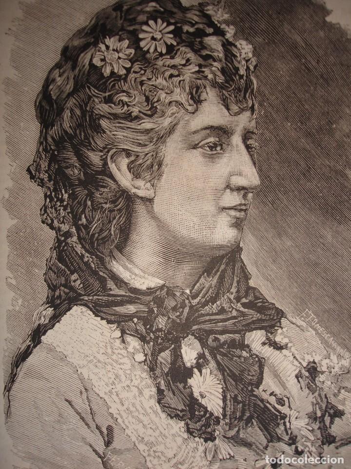 Arte: LUISA D&acute;OBIGNY DERVAL .A&Ntilde;O 1879 - Foto 1