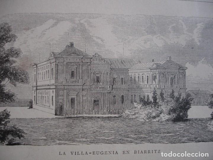 Arte: BIARRITZ VILLA EUGENIA .A&Ntilde;O 1879 - Foto 1