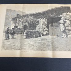 Arte: XILOGRAFÍA SIERRA DE GUADARRAMA MADRID VENTA EN LA FALDA DE SIETE PICOS 40X27 CM. 1890