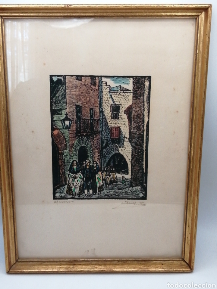 Arte: Joan Castells y Marti. Xilografia - Foto 1