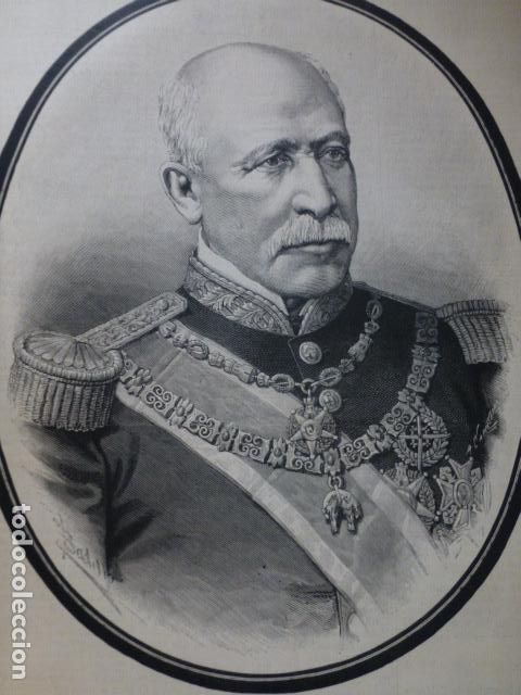 Kunst: FRANCISCO SERRANO Y DOMINGUEZ DUQUE DE LA TORRE GRABADO XILOGRAFICO XILOGRAFIA 1885