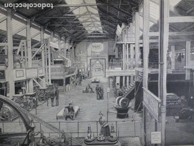 Arte: MILAN ITALIA EXPOSICION DE LA INDUSTRIA DEL PAN ANTIGUO GRABADO XILOGRAFICO XILOGRAFIA 1887