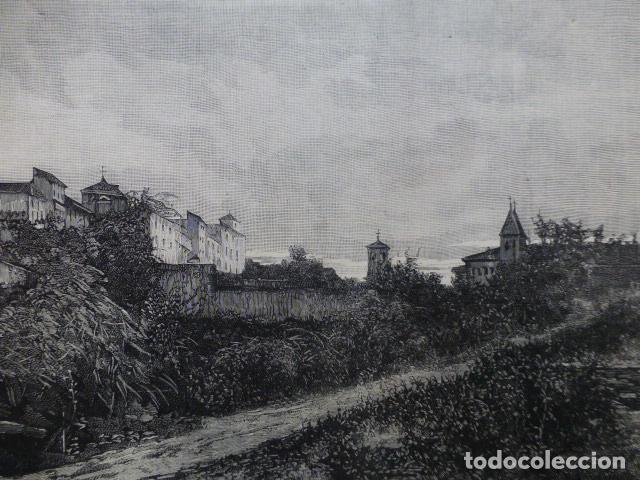 Art: TOLEDO DESPUES DE LA LLUVIA ANTIGUO GRABADO XILOGRAFICO XILOGRAFIA 1887