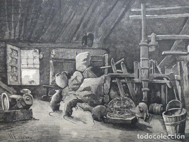 Kunst: REDIMIR AL CAUTIVO ANTIGUO GRABADO XILOGRAFICO XILOGRAFIA 1887