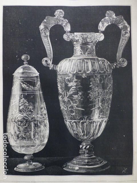 Kunst: MADRID MUSEO DEL PRADO TESORO DEL DELFIN ANTIGUO GRABADO XILOGRAFICO XILOGRAFIA 1887