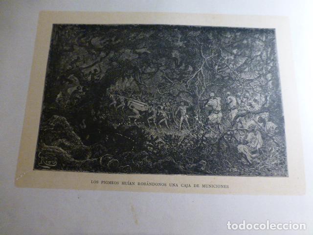 Arte: EXPEDICION A AFRICA DE STANLEY ANTIGUA XILOGRAFIA SIGLO XIX