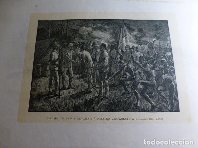 Kunst: EXPEDICION A AFRICA DE STANLEY ANTIGUA XILOGRAFIA SIGLO XIX