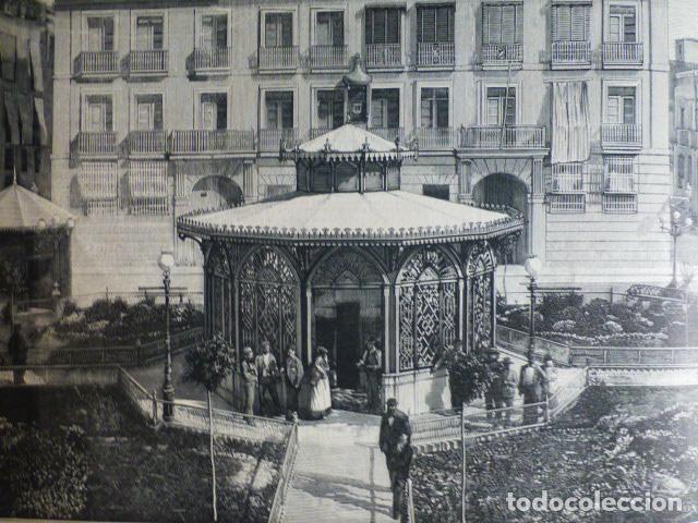 Kunst: ALICANTE KIOSKO ABASTECIMIENTO AGUAS POTABLES ANTIGUA XILOGRAFIA GRABADO XILOGRAFICO 1882