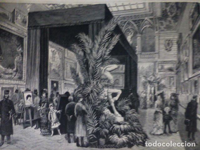 Arte: VIENA AUSTRIA EXPOSICION INTERNACIONAL ANTIGUA XILOGRAFIA GRABADO XILOGRAFICO 1882