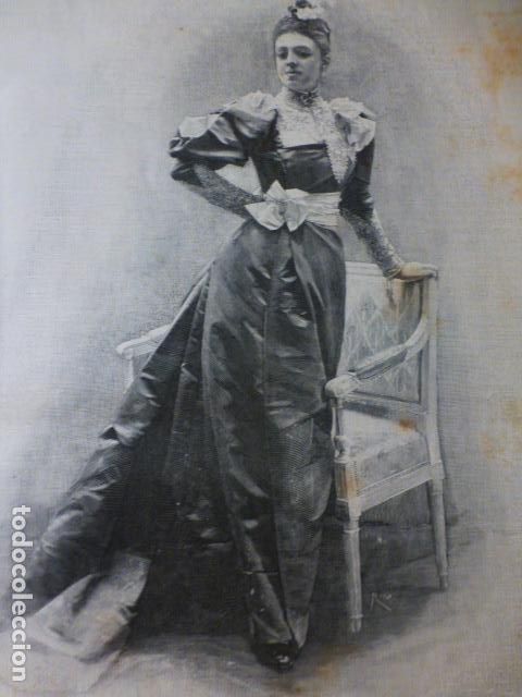 Art: MARIA DEL ROSARIO FALC&Oacute; DUQUEDA DE ALBA GRABADO XILOGRAFICO XILOGRAFIA 1892