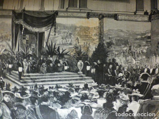 Kunst: MADRID SESION INAUGURAL EXPOSICION HISTORICA GRABADO XILOGRAFICO XILOGRAFIA 1892