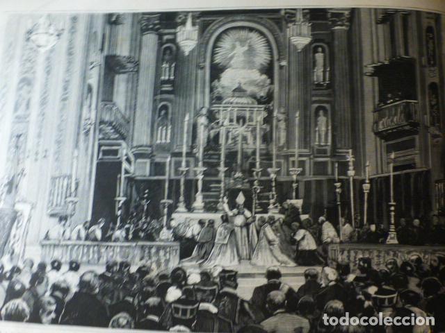 Kunst: MADRID BENDICION NUEVO OBISPO DIOCESIS GRABADO XILOGRAFICO XILOGRAFIA 1892