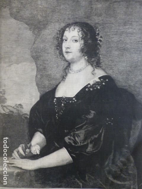 Arte: CONDESA DE OXFORD ANTIGUA XILOGRAFIA 1888