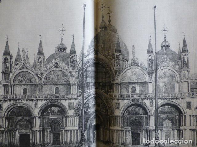 Arte: VENECIA BASILICA DE SAN MARCOS ANTIGUA XILOGRAFIA 1888