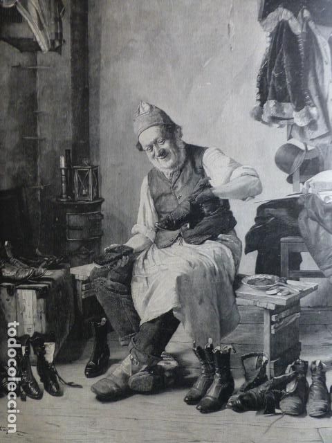 Arte: REFLEXIONES DE ISIDORO KAUFMANN ANTIGUA XILOGRAFIA 1888