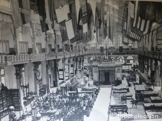 Arte: BARCELONA EXPOSICION UNIVERSAL PALACIO DE LA INDUSTRIA ANTIGUA XILOGRAFIA 1888
