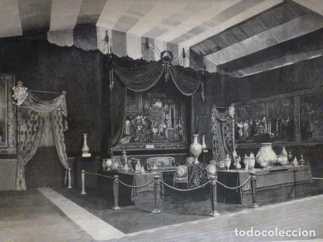 Arte: BARCELONA EXPOSICION UNIVERSAL SALON DE HONOR PORCELANAS FRANCESAS ANTIGUA XILOGRAF&Iacute;A 1888