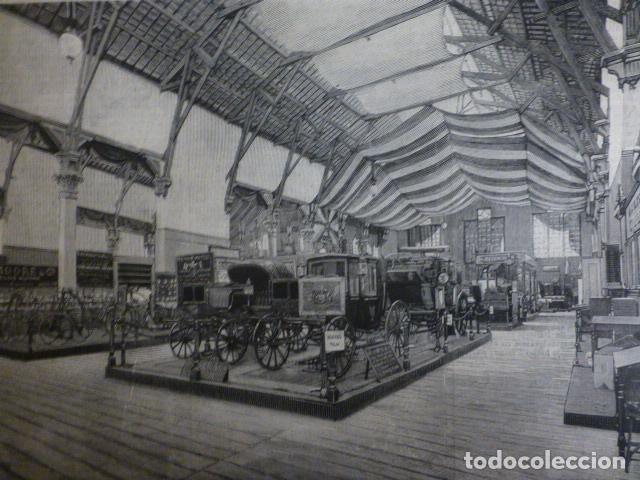 Arte: BARCELONA EXPOSICION UNIVERSAL SECCION INGLESA ANTIGUA XILOGRAFIA 1888