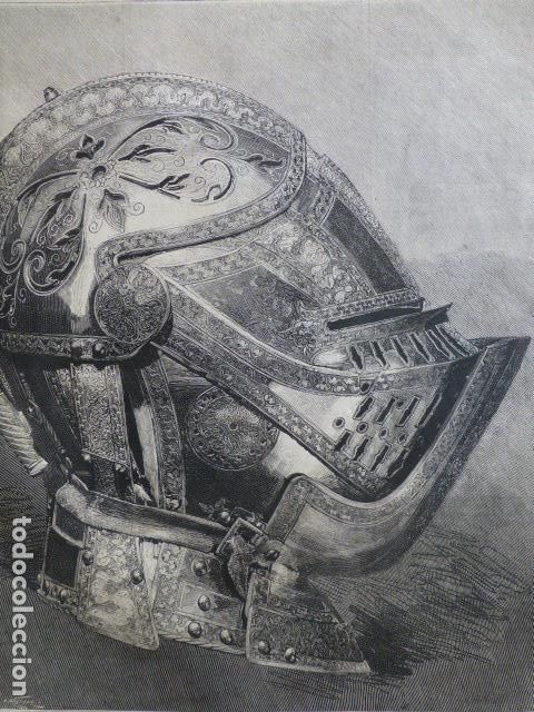 Arte: ALMETE DE FELIPE II DE FOTOGRAFIA DE LAURENT ANTIGUA XILOGRAFIA 1888