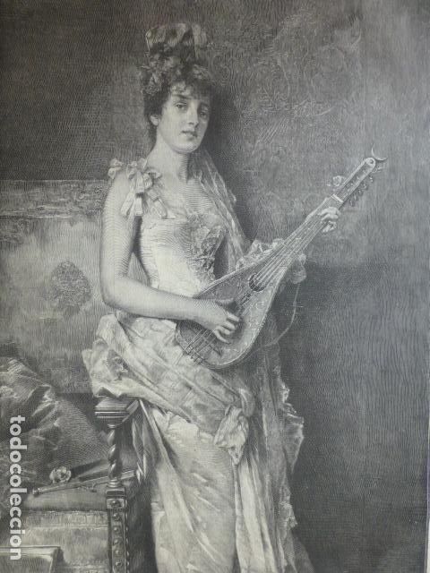 Arte: ANTES DEL DEBUT CUADRO DE CONRADO KIESEL ANTIGUA XILOGRAFIA 1888