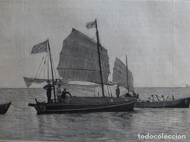 Arte: MAYAG&Uuml;EZ PUERTO RICO EL PATACHE BRASILE&Ntilde;O LIBERDADE ANTIGUA XILOGRAFIA 1888