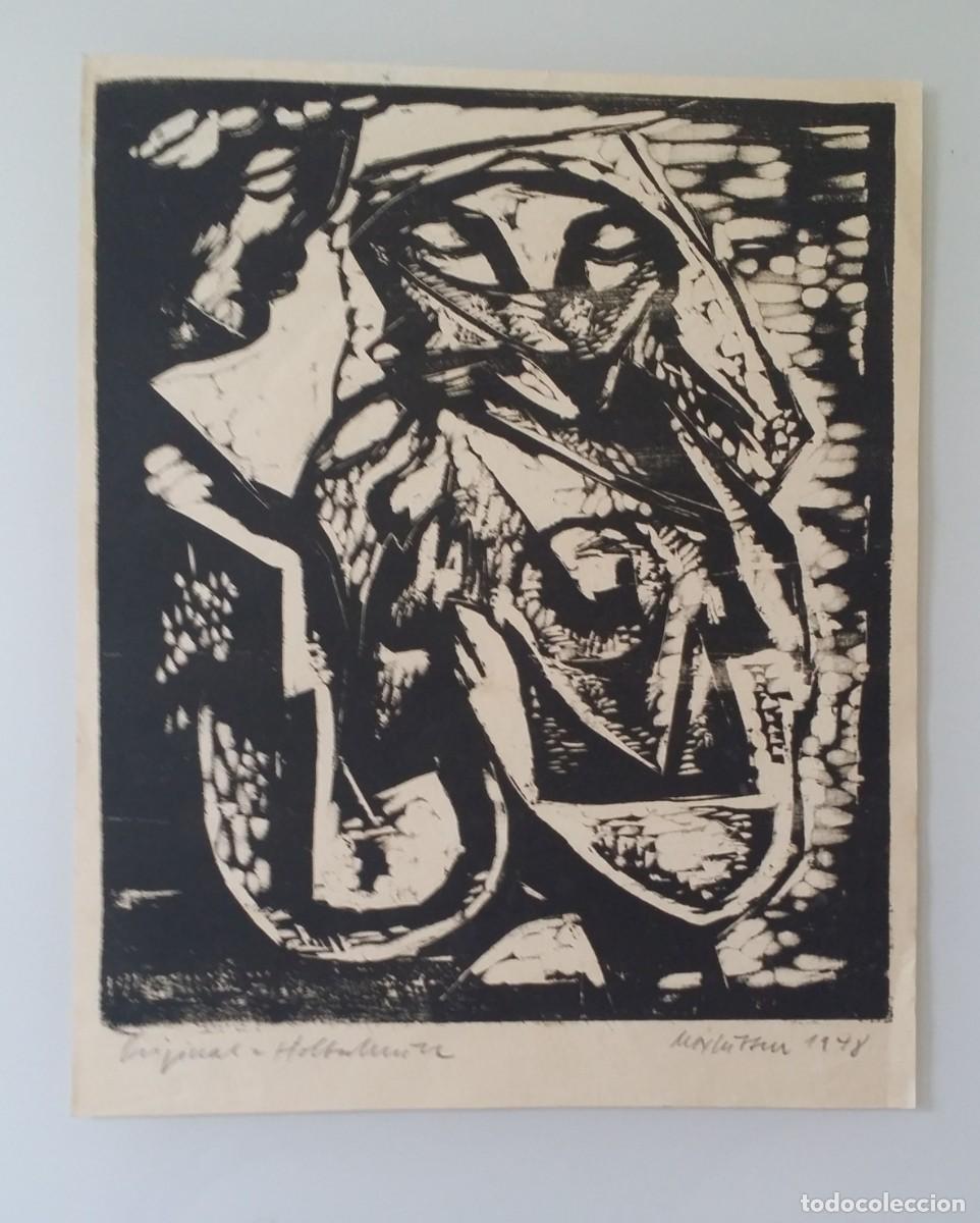 Arte: Xilograf&iacute;a firmada a l&aacute;piz. - Foto 1