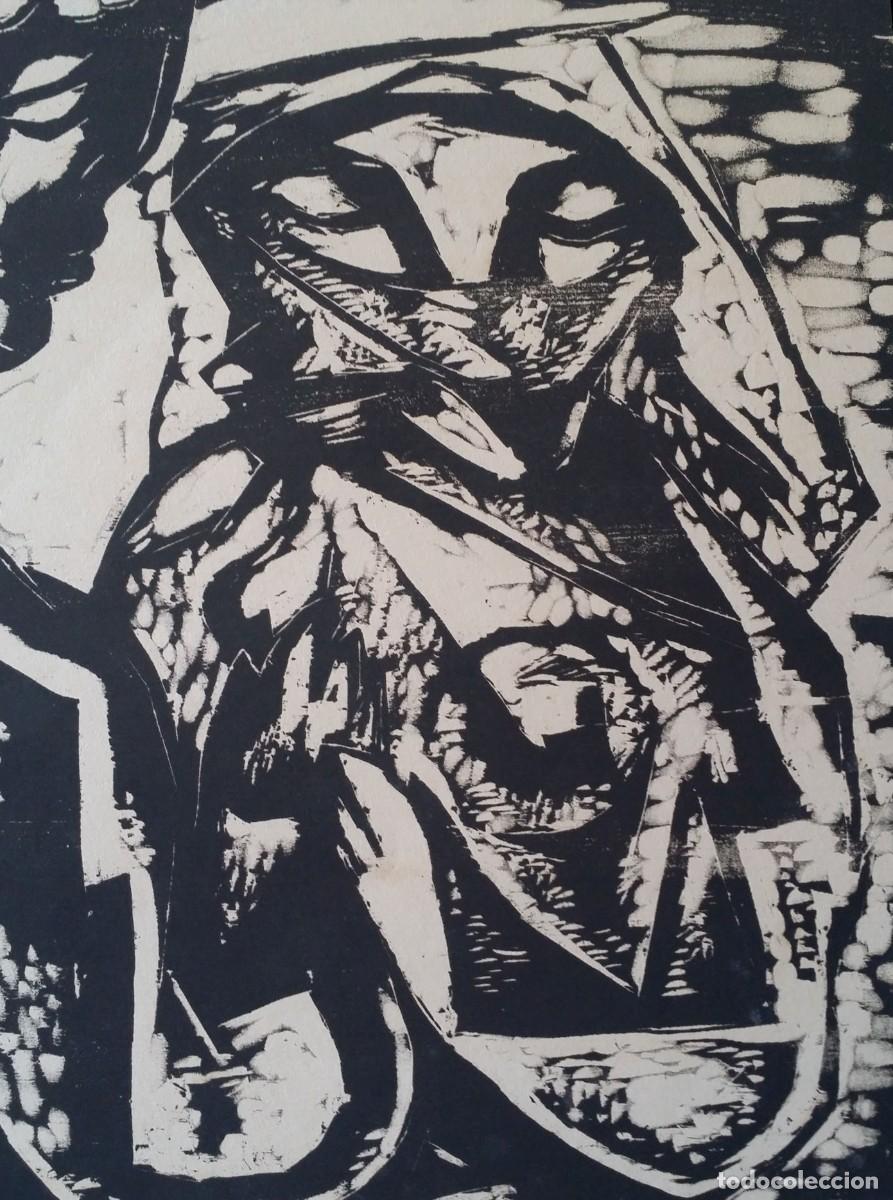 Arte: Xilograf&iacute;a firmada a l&aacute;piz. - Foto 2