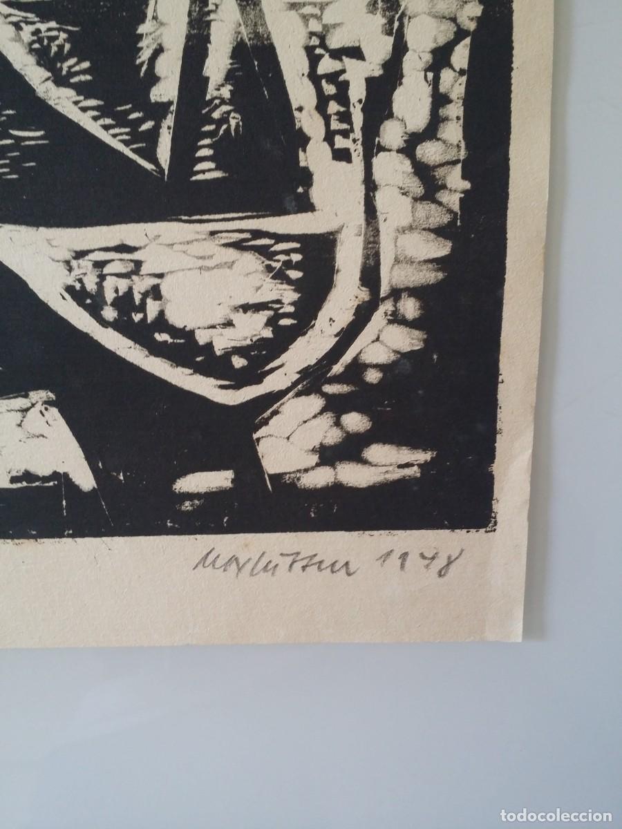 Arte: Xilograf&iacute;a firmada a l&aacute;piz. - Foto 4