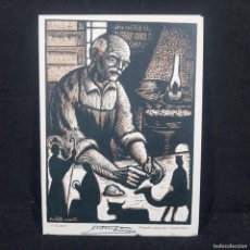 Arte: ANTIGUA XILOGRAFIA ORIGINAL - JOAN CASTELLS MARTI (1906-1980) - FIGURES - FIR. POR EL ARTISTA / 323
