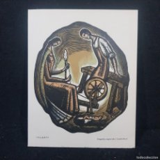 Arte: ANTIGUA XILOGRAFIA ORIGINAL - JOAN CASTELLS MARTI - (1906-1980) - FILANT - FIR. POR EL ARTISTA / 332