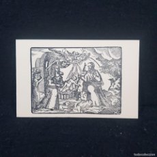 Arte: ANTIGUA XILOGRAFIA ORIGINAL - JOAN CASTELLS MARTI - (1906-1980) - RECORDATORIO DE ENLACE / 339
