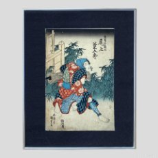 Arte: UTAGAWA KUNISADA (1786 —1865) UN ARTISTA JAPONÉS DE UKIYO-E ¡FIRMADO POR EL AUTOR!