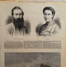Arte: SIR SAMUEL AND LADY BAKER. THE CIVIL WAR IN SPAIN: BOMBARDMENT OF ALICANTE. 1873
