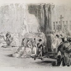 Arte: MARRIAGE OF THE INFANTA AMALIA WITH THE PRINCE OF BAVARIA, MADRID. 1856