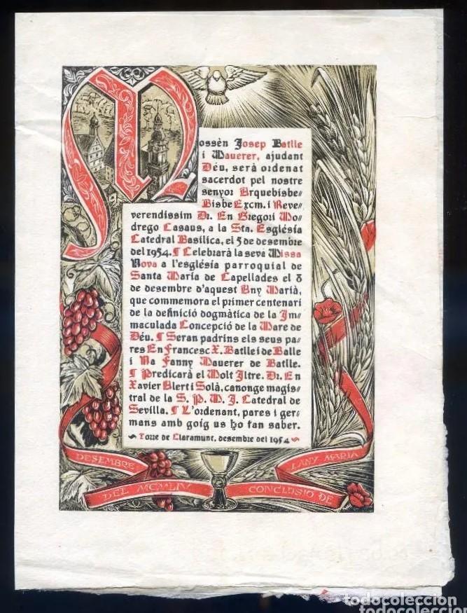 Kunst: *Torre de Claramunt* Impreso sobre papel *F. Batlle. Capellades* D&iacute;ptico. Meds: 150 x 210 mms.