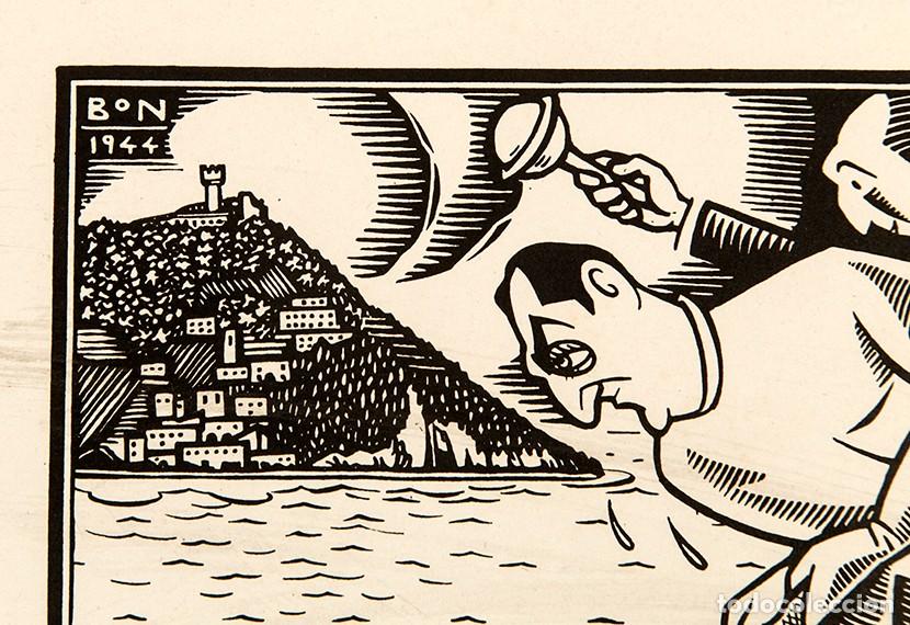 Arte: BON - LINOGRABADO - 1944 - Foto 3