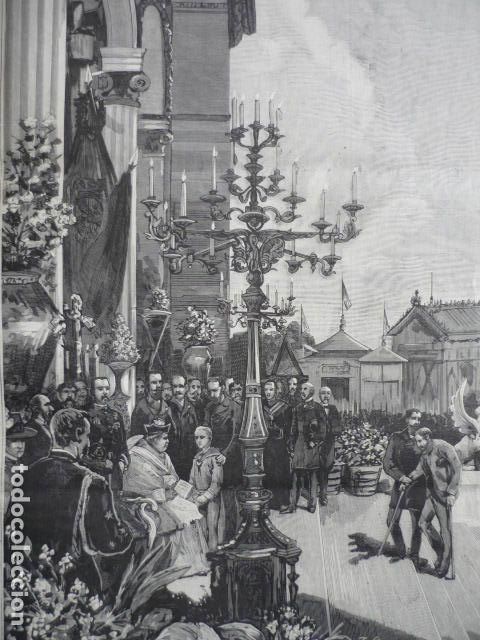 Art: MADRID ACTO PREMIOS A LA VIRTUD CLASE OBRERA GRABADO XILOGRAFICO XILOGRAFIA 1883