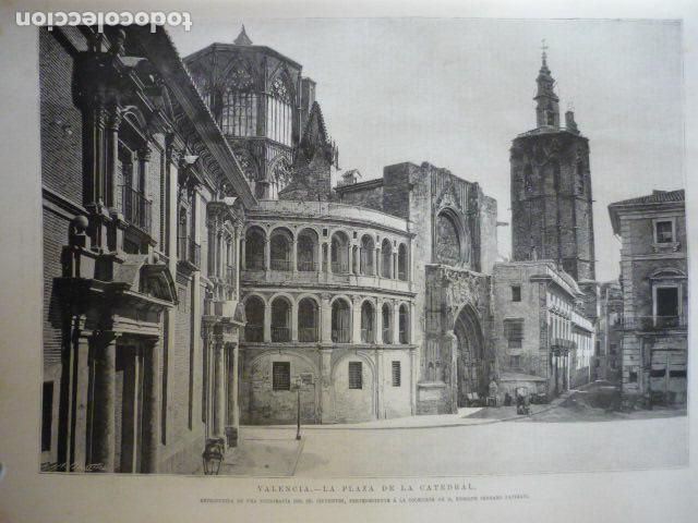 Kunst: VALENCIA LA CATEDRAL GRABADO XILOGRAFICO XILOGRAFIA 1895