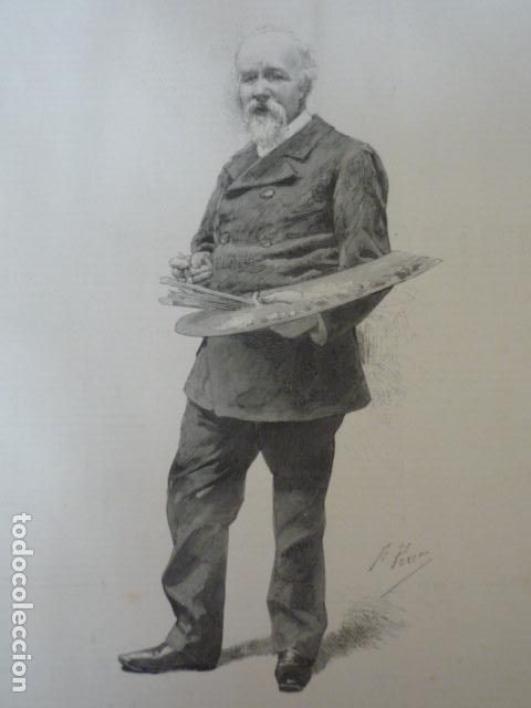 Arte: VICENTE PALMAROLLI DIRECTOR MUSEO DEL PRADO GRABADO XILOGRAFICO XILOGRAFIA 1895