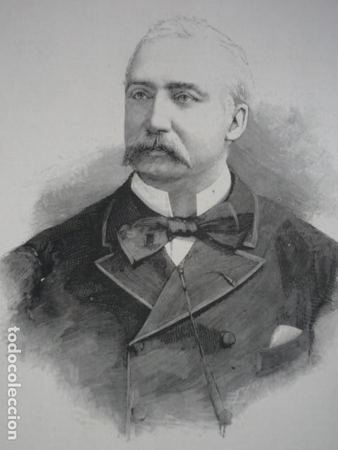 Arte: FELIX FAURE PRESIDENTE FRANCIA GRABADO XILOGRAFICO XILOGRAFIA 1895