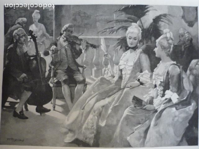 Arte: AFICIONES CLASICAS ESCENA BARROCA GRABADO XILOGRAFICO XILOGRAFIA 1895