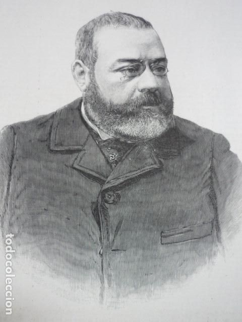 Art: FELIU Y CODINA AUTOR DRAMATICO GRABADO XILOGRAFICO XILOGRAFIA 1895