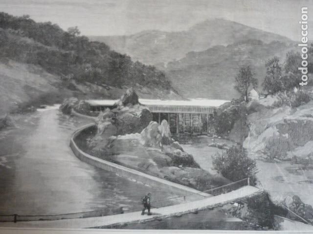 Art: CALIFORNIA RIO FEATHER GRABADO XILOGRAFICO XILOGRAFIA 1895