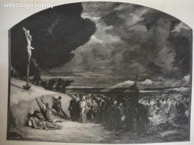 Kunst: ULTIMOS MOMENTOS DE JESUCRISTO GRABADO XILOGRAFICO XILOGRAFIA 1895