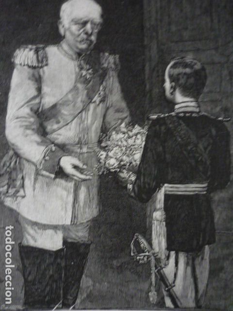 Kunst: GENERAL BISMARCK GRABADO XILOGRAFICO XILOGRAFIA 1895