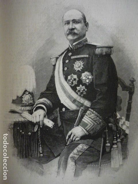 Art: ALVARO SUAREZ VALDES COMANDANTE EJERCITO DE CUBA GRABADO XILOGRAFICO XILOGRAFIA 1895